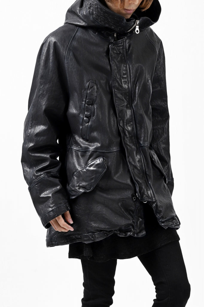 ISAMU KATAYAMA BACKLASH N-3B FLIGHT JACKET / GOAT LEATHER (GARMENT + SPRAY DYED)