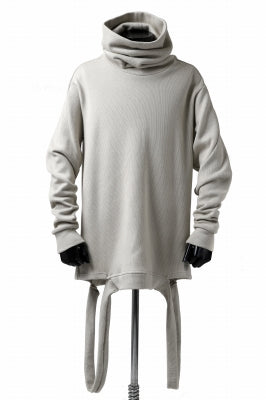 A.F ARTEFACT "möbius" IRREGULAR HEM KNIT PULLOVER HIGHNECK