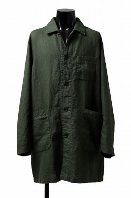 ISAMU KATAYAMA BACKLASH WORK COAT / GARMENT NATURAL DYED LINEN