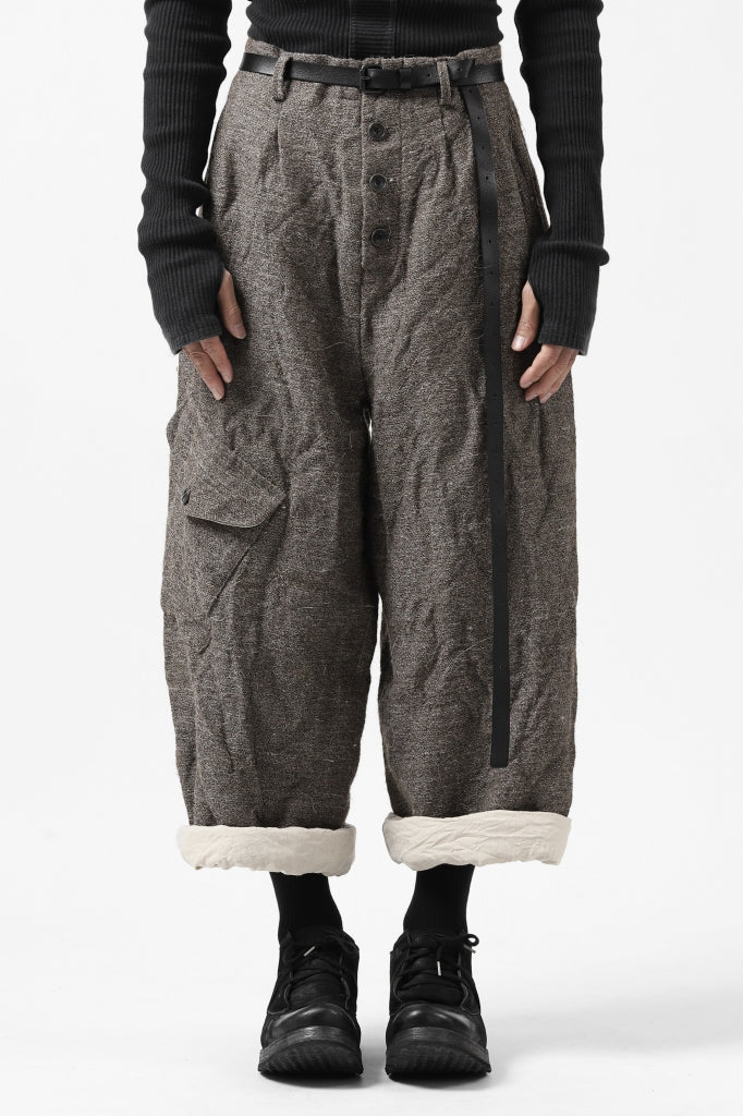 YUTA MATSUOKA buggy trousers / primitive wool