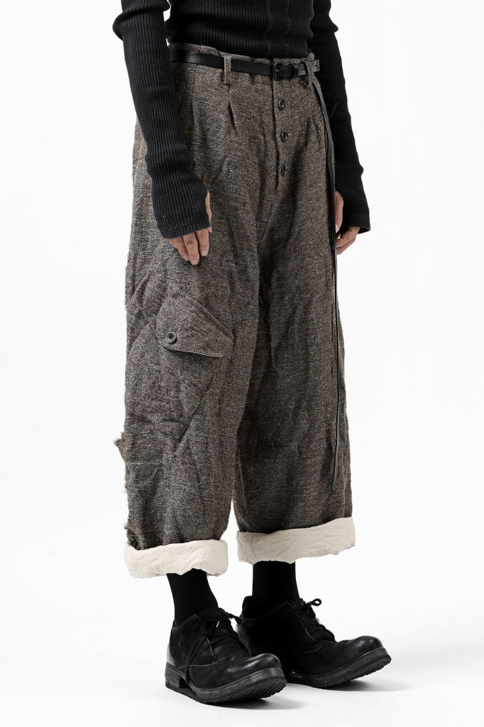 YUTA MATSUOKA buggy trousers / primitive wool