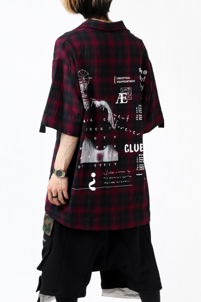 A.F ARTEFACT "CLUELESS" HALF SLEEVE COVERALL-SHIRT