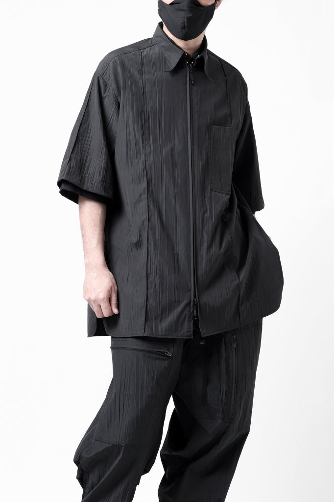 Y's.... WRINKLE TEXTURE LAYERED H/S SHIRT