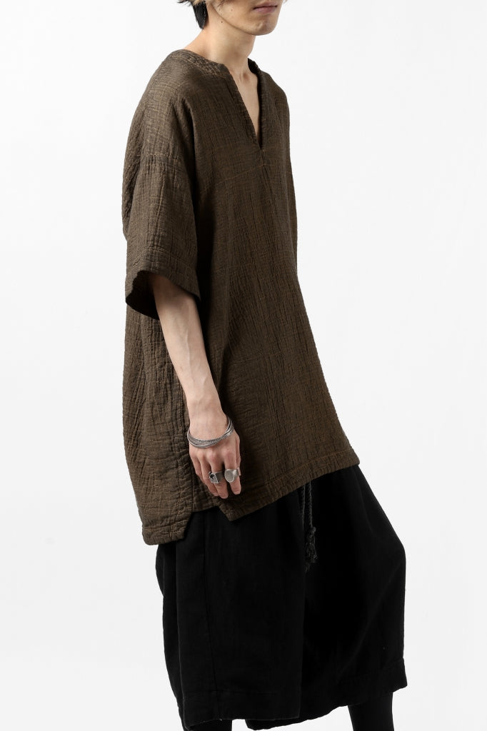 _vital exclusive minimal tunica tops / persimmon dyed linen