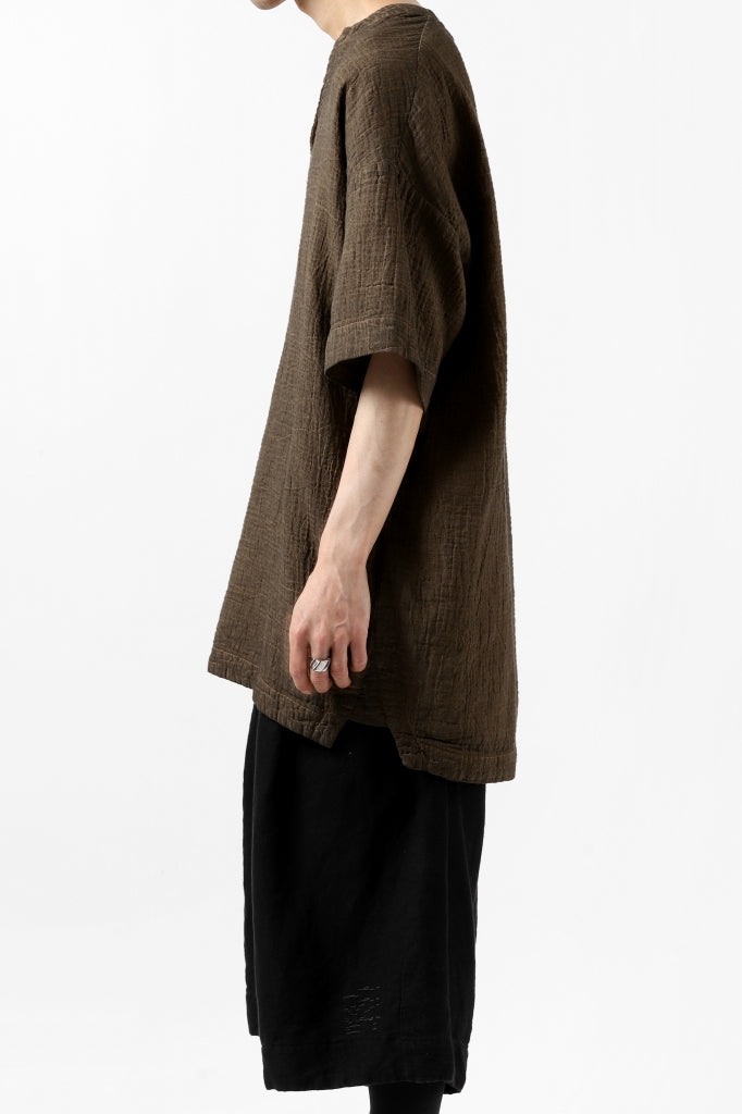 _vital exclusive minimal tunica tops / persimmon dyed linen