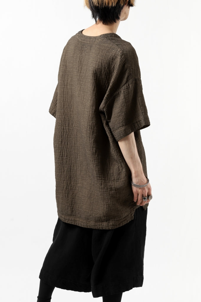 _vital exclusive minimal tunica tops / persimmon dyed linen 