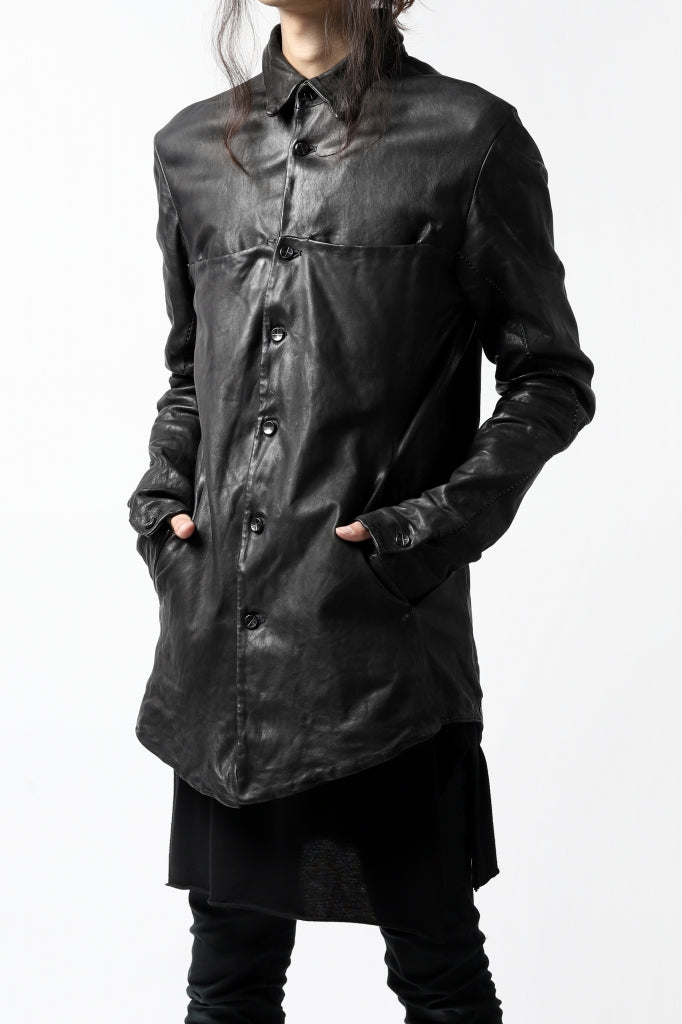 incarnation SHEEP LEATHER SHIRT JACKET / OBJECT DYED