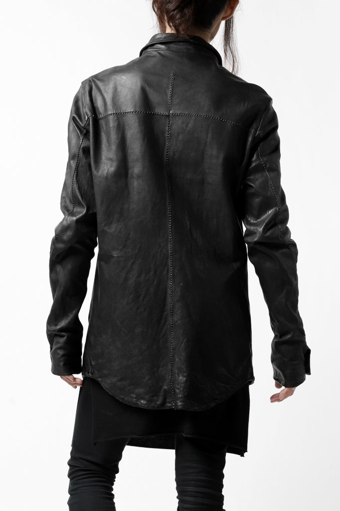 incarnation SHEEP LEATHER SHIRT JACKET / OBJECT DYED