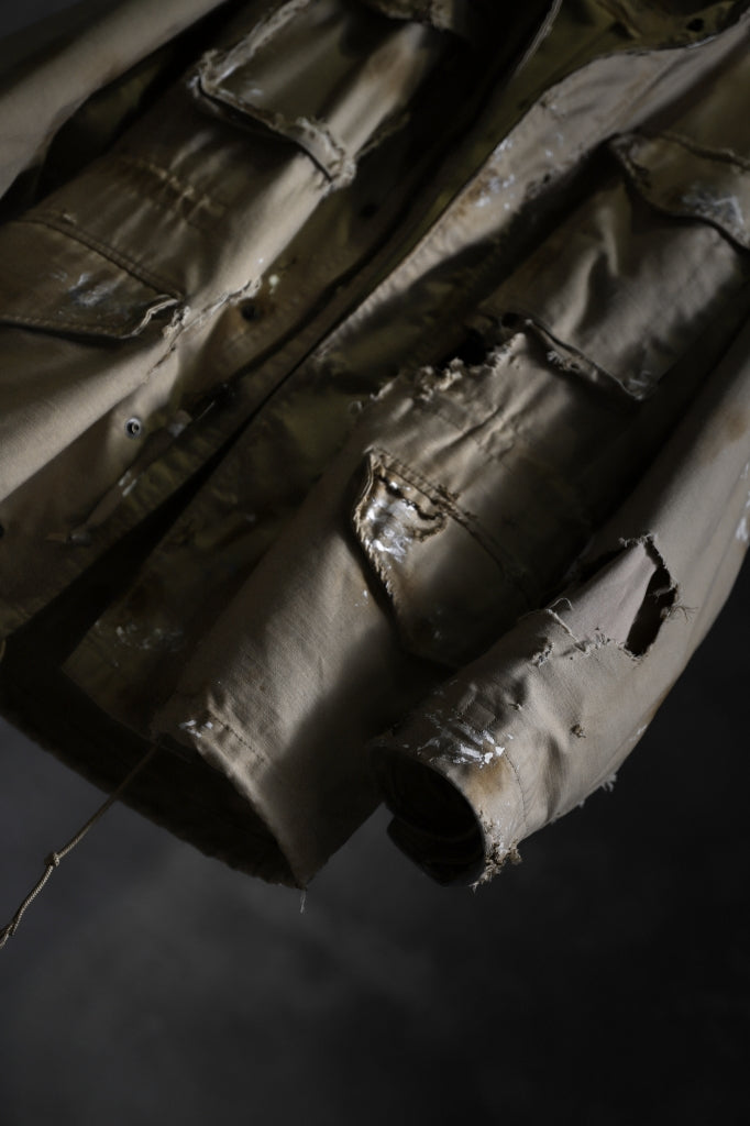 RESURRECTION HANDMADE vintage damage M-65 jacket
