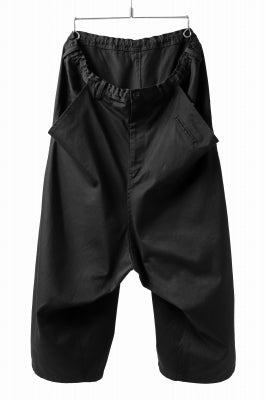 Y's WIDE SARROUEL CROPPED PANTS / SOFT TWILL