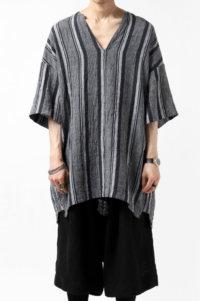 _vital exclusive minimal tunica tops / antique random stripe linen