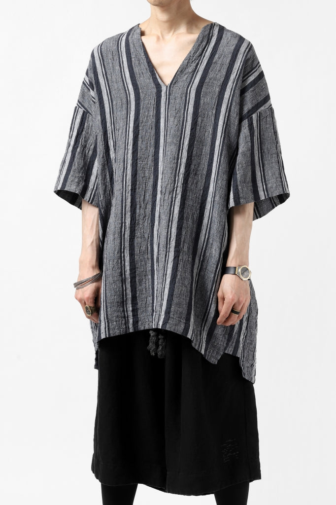 _vital exclusive minimal tunica tops / antique random stripe linen