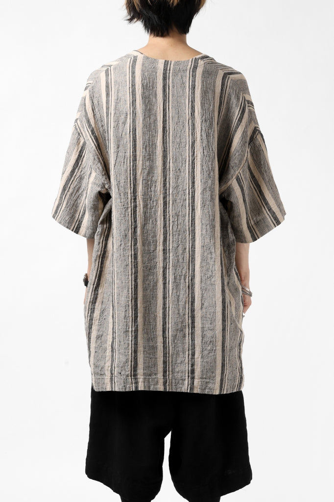 _vital exclusive minimal tunica tops / antique random stripe linen