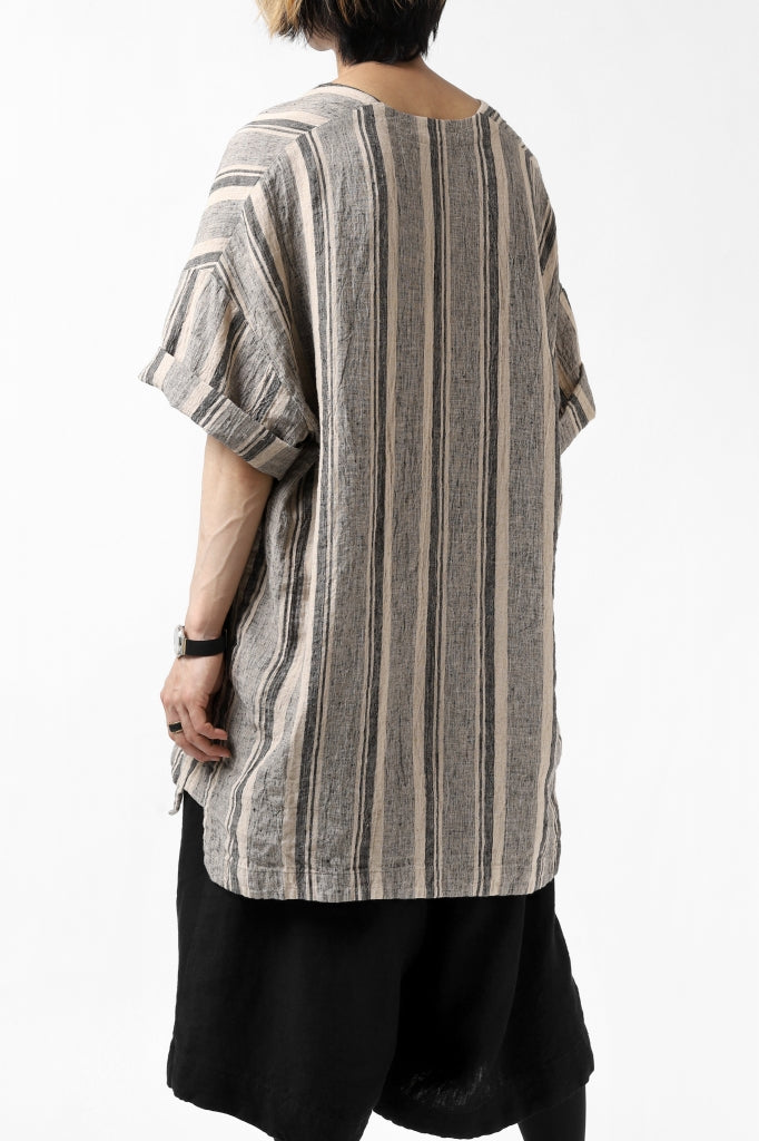 _vital exclusive minimal tunica tops / antique random stripe linen