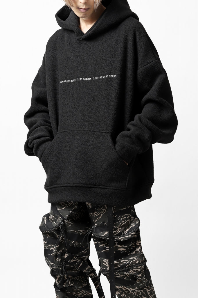 A.F ARTEFACT "FLUFFY" EMBROIDERED HOODIE / BomberFLEECE