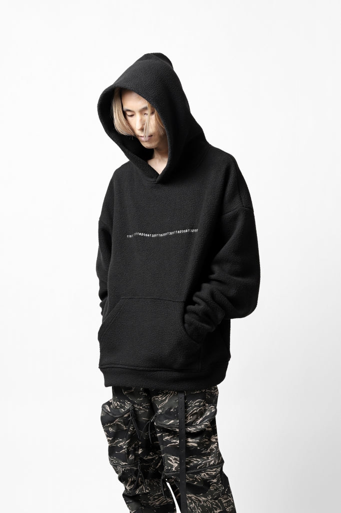A.F ARTEFACT "FLUFFY" EMBROIDERED HOODIE / BomberFLEECE