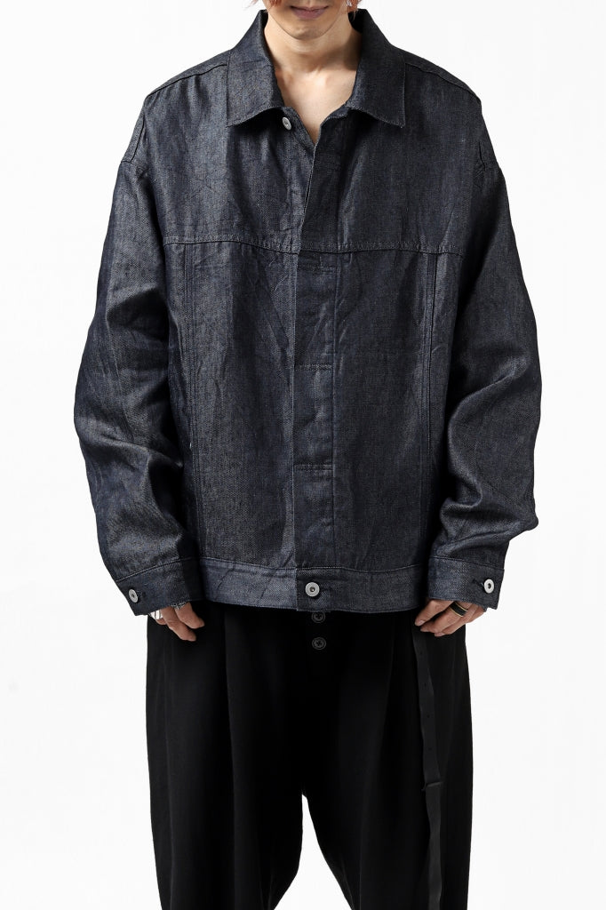 CAPERTICA OVERSIZED JEAN JACKET / LINEN DENIM