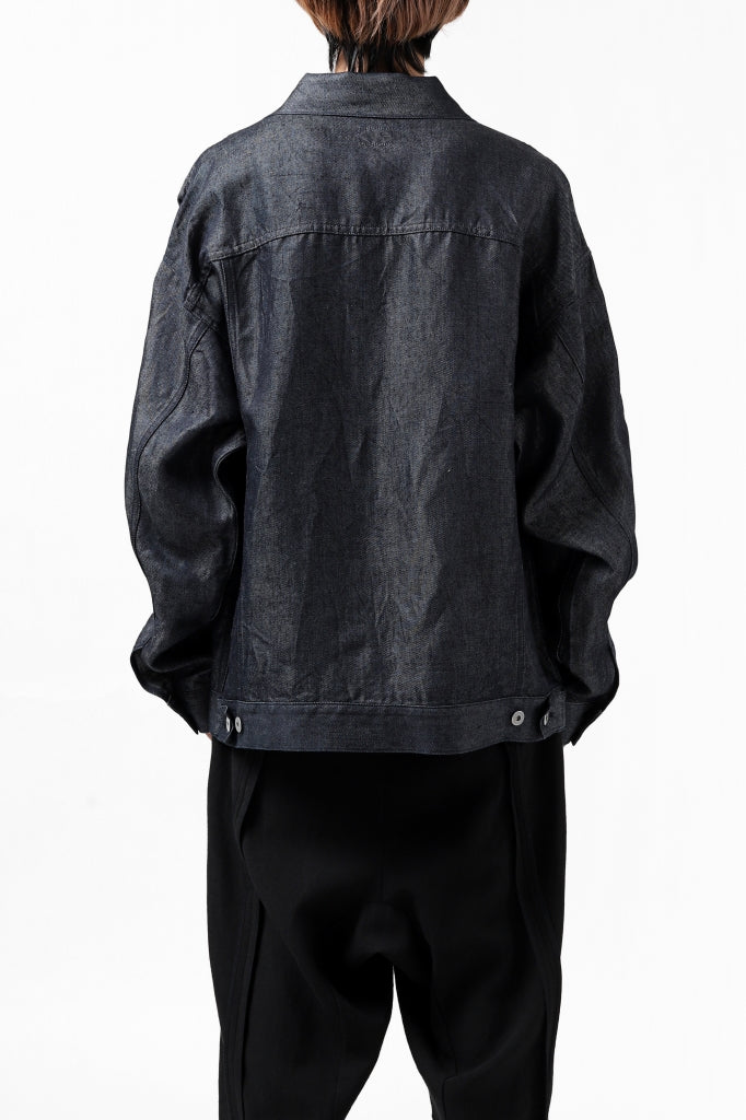 CAPERTICA OVERSIZED JEAN JACKET / LINEN DENIM