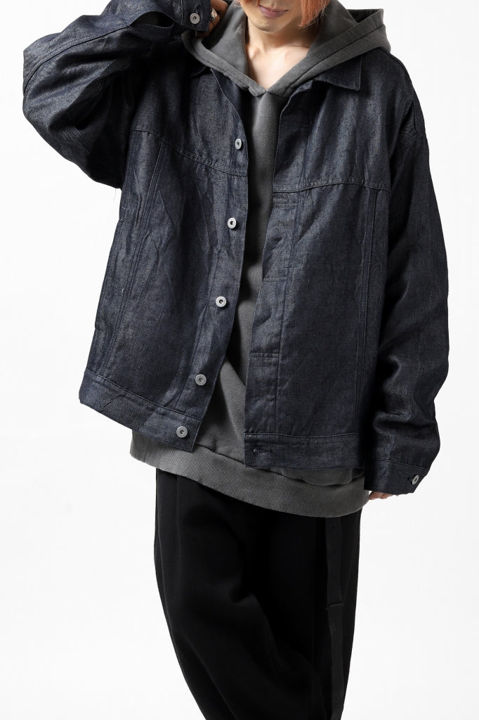 CAPERTICA OVERSIZED JEAN JACKET / LINEN DENIM