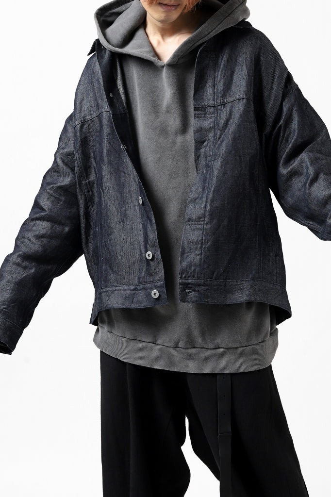 CAPERTICA OVERSIZED JEAN JACKET / LINEN DENIM