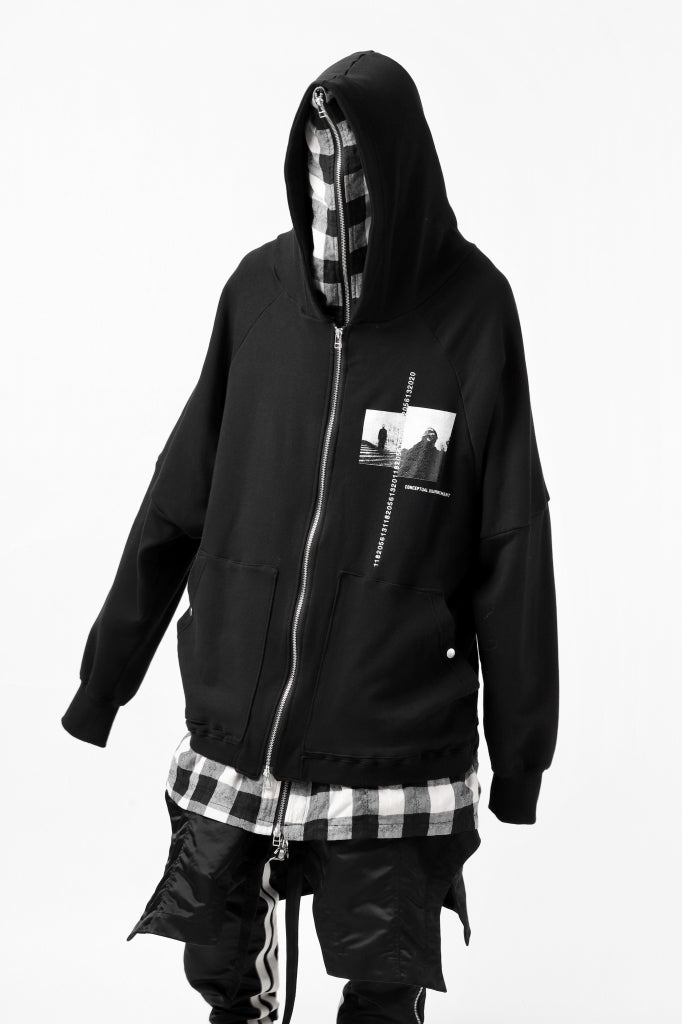 A.F ARTEFACT ”DOUBLES" LOOSEY LONG ZIP HOODIE