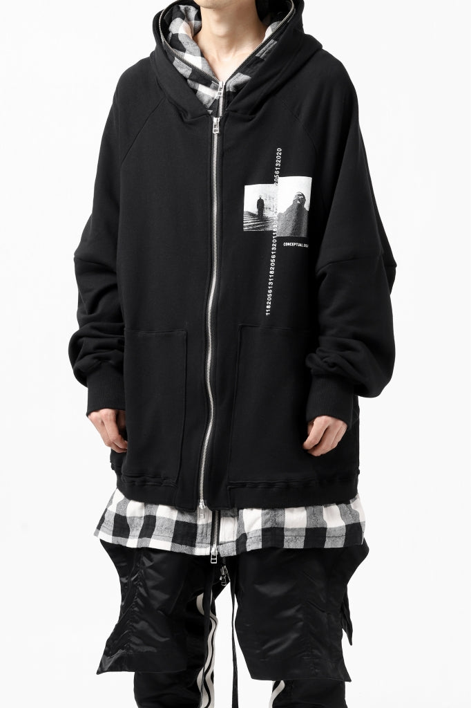 A.F ARTEFACT ”DOUBLES" LOOSEY LONG ZIP HOODIE