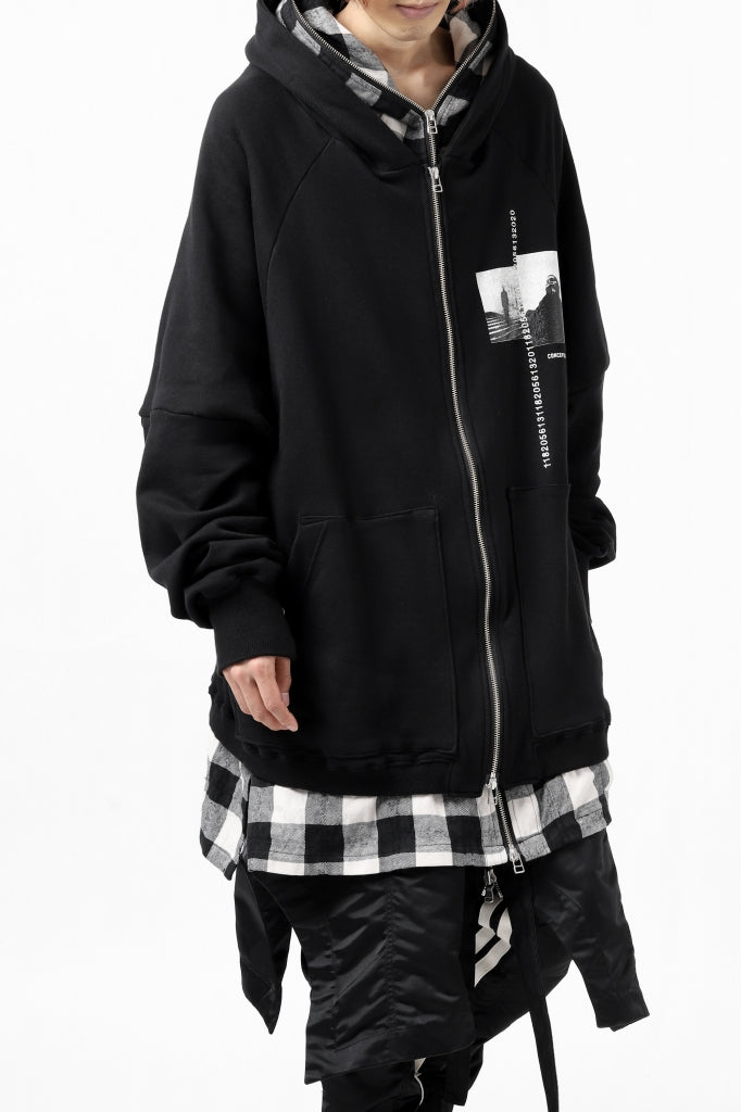 A.F ARTEFACT ”DOUBLES" LOOSEY LONG ZIP HOODIE