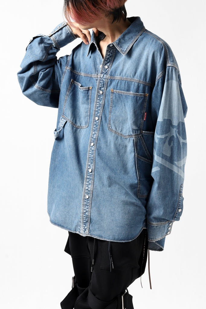 mastermind JAPAN WORK SHIRT / LIGHT OZ DENIM