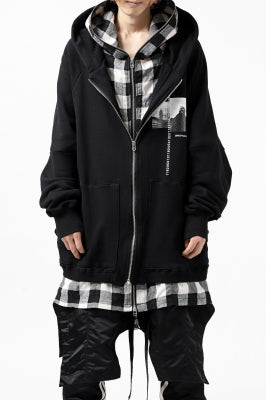 A.F ARTEFACT ”DOUBLES" LOOSEY LONG ZIP HOODIE