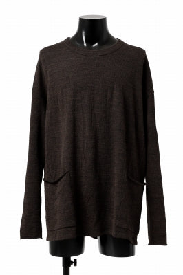 KLASICA DOZE SIDE POCKET WIDE BODY PULL / JACQUARD KNIT JERSEY