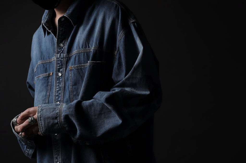 mastermind JAPAN WORK SHIRT / LIGHT OZ DENIM