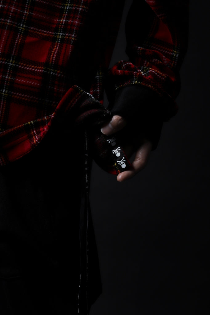 mastermind JAPAN TARTAN CHECK LS TOPS / JACQUARD VELOUR