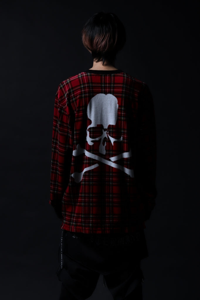 mastermind JAPAN TARTAN CHECK LS TOPS / JACQUARD VELOUR