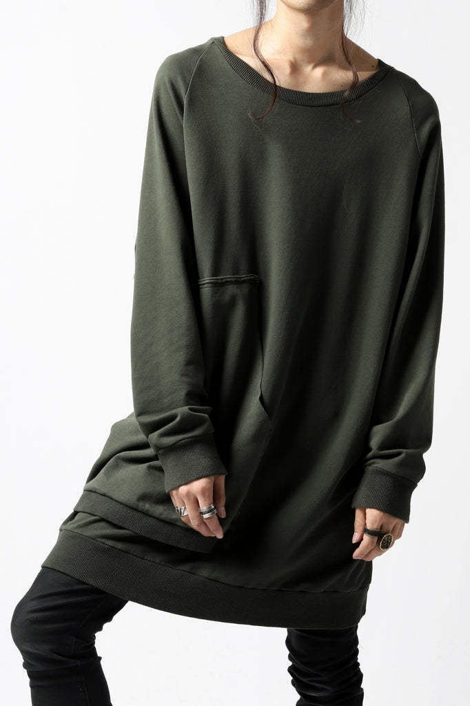 Pxxx OFF by PAL OFFNER ASYMMETRC LONG SWEAT SHIRT