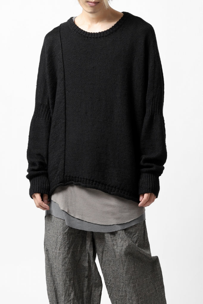 KLASICA PYKE LOOSE KNIT PULLOVER / LINEN ROVING 5G