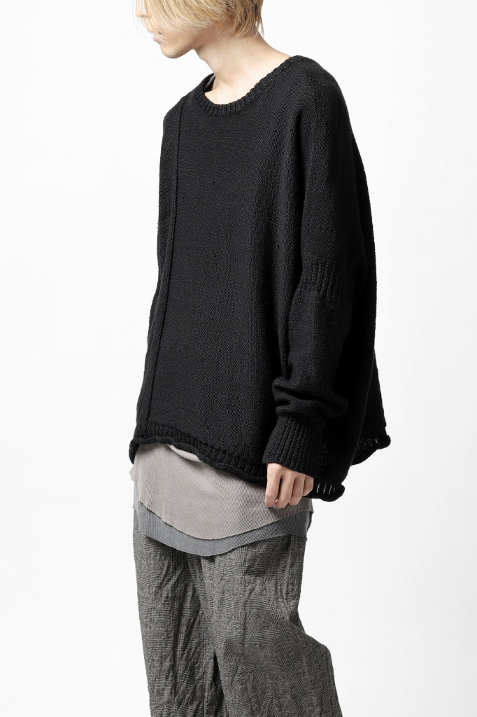 KLASICA PYKE LOOSE KNIT PULLOVER / LINEN ROVING 5G