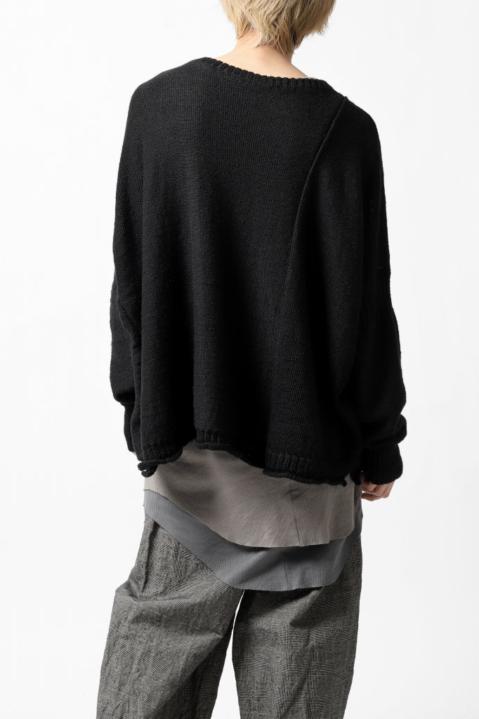 KLASICA PYKE LOOSE KNIT PULLOVER / LINEN ROVING 5G