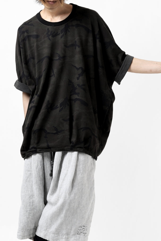 A.F ARTEFACT x LOOM exclusive "dolman" DYEING LOOSEY TOPS / CAMO-FLA JERSEY