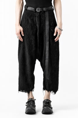 RUNDHOLZ DIP DROP CROTCH CROPPED PANTS