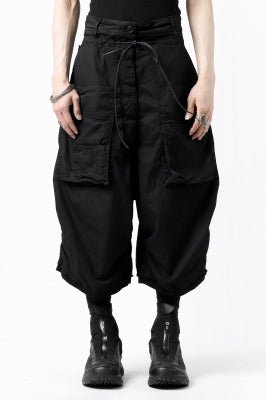 RUNDHOLZ DIP DROP CROTCH BERMUDA POCKET PANTS 