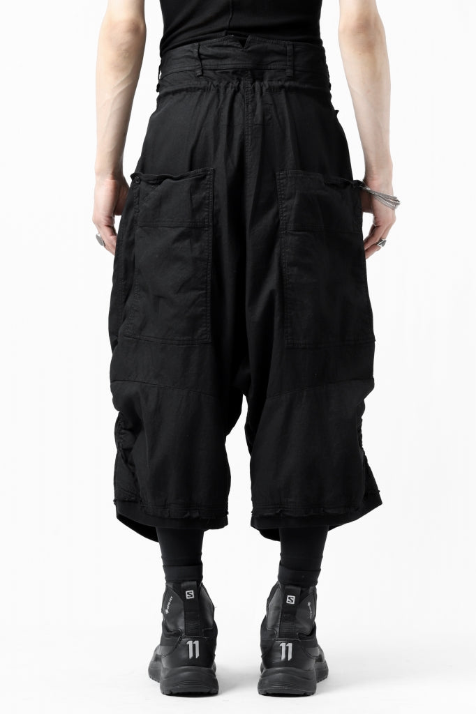 RUNDHOLZ DIP DROP CROTCH BERMUDA POCKET PANTS 