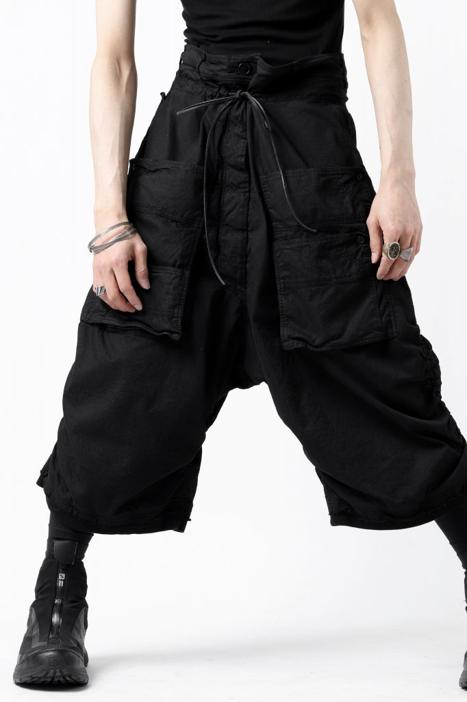 RUNDHOLZ DIP DROP CROTCH BERMUDA POCKET PANTS 