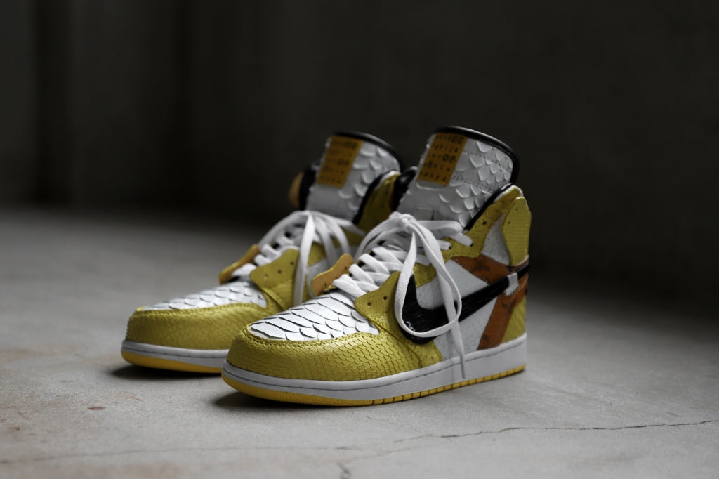 OPERE×LOOM exclusive CUSTOM SNEAKERS / PYTHON+CROCODILE AJ1 THE10