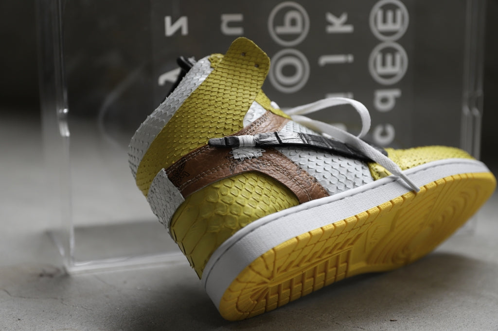 OPERE×LOOM exclusive CUSTOM SNEAKERS / PYTHON+CROCODILE AJ1 THE10