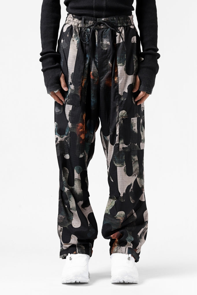 Y-3 Yohji Yamamoto CAMO ALL OVER PRINT PANTS / RIPSTOP