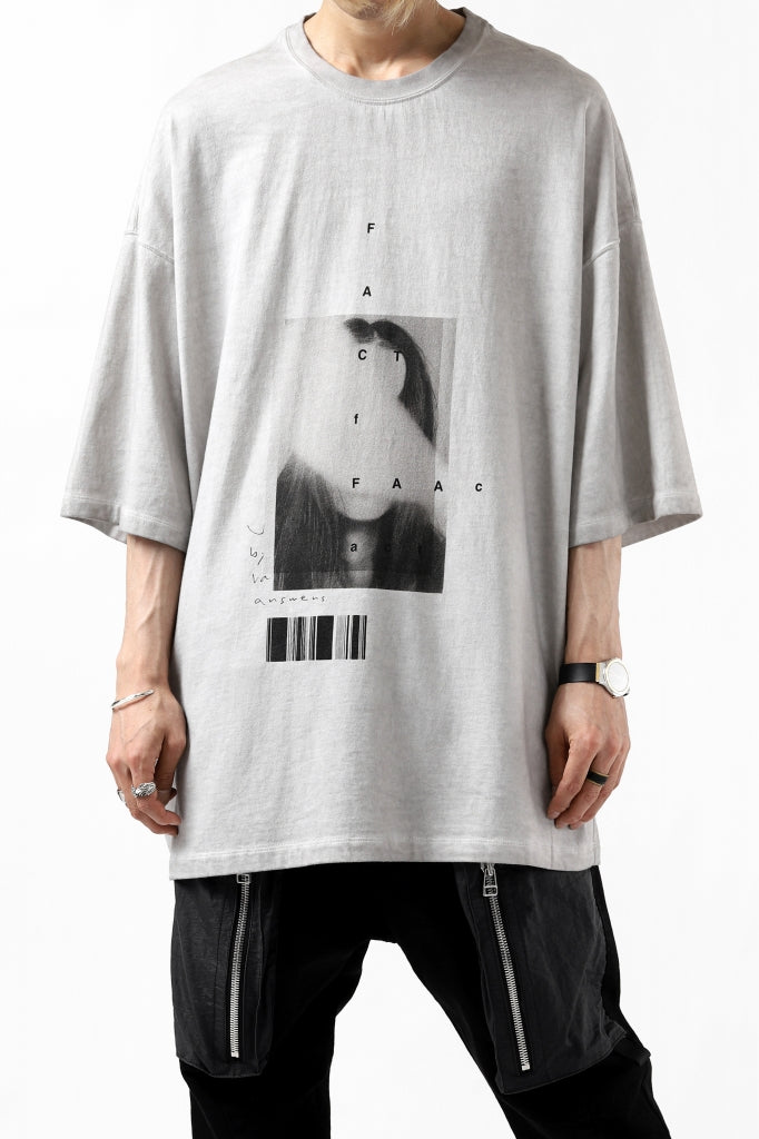 A.F ARTEFACT "TWINS" ICE DYEING LOOSEY T-SHIRT