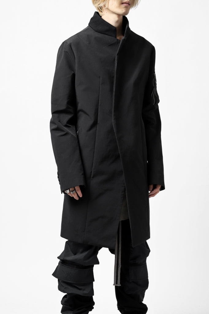 LEMURIA CLASSIC BOMBER COAT / SALT SHRINKAGE GRUNGE CLOTH
