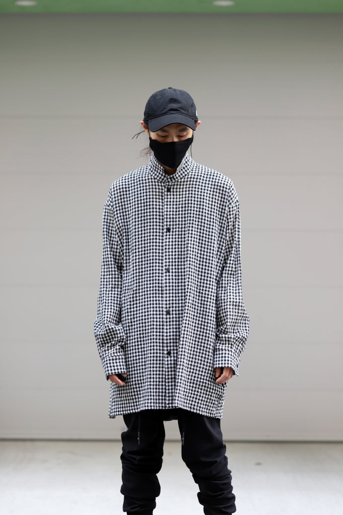 A.F ARTEFACT "GARDENER" LONG CHECK SHIRT