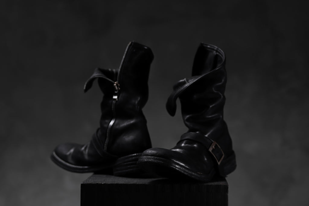 incarnation x LOOM exclusive HORSE LEATHER ENGINEER SIDE ZIP BOOTS
