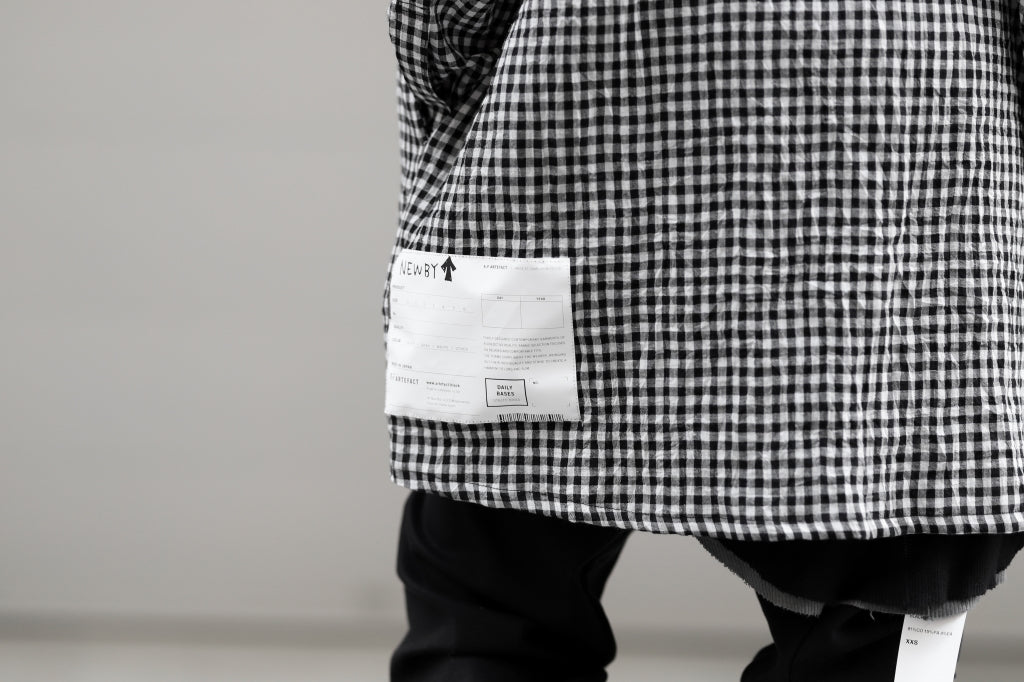 A.F ARTEFACT "GARDENER" LONG CHECK SHIRT